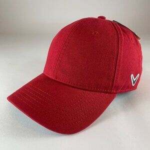 Callaway Golf Mens Red Strapback Adjustable Hat New